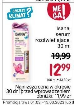 Rossmann Serum do twarzy rozświetlający isana butterfly oferta