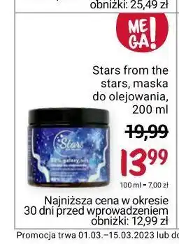 Rossmann Maska do olejowania włosy wysokoporowate stars from the oferta