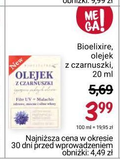 Rossmann Olejek z czarnuszki bioelixire oferta