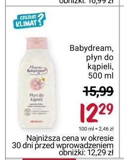 Rossmann Płyn do kąpieli babydream mamas oferta