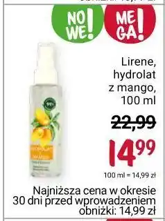 Rossmann Hydrolat do twarzy z mango lirene dermoprogram oferta