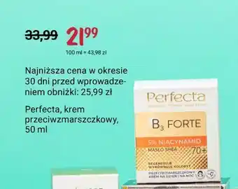 Rossmann Krem do twarzy przeciwzmarszczkowy 70+ perfecta b3 forte oferta