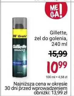 Rossmann Żel do golenia ultra comfort gillette mach3 oferta