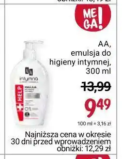 Rossmann Płyn do higieny intymnej +help aa intymna oferta