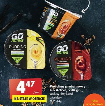 Biedronka Pudding proteinowy słony karmel go active oferta