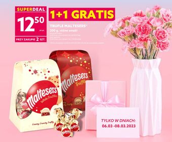 Dealz Praliny w białej czekoladzie maltesers oferta