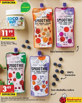Biedronka Smoothie jabłko-wiśnia-gruszka owolovo oferta
