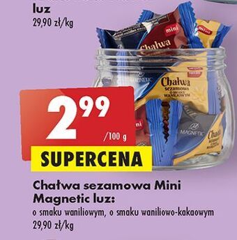 Biedronka Chałwa sezamowa o smaku waniliowym magnetic oferta