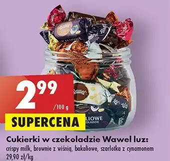 Biedronka Cukierki brownie z wiśnią wawel oferta