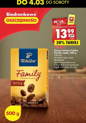 Biedronka Kawa tchibo family classic oferta