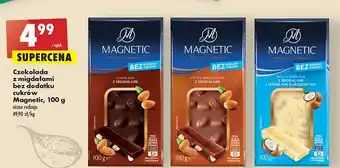 Biedronka Czekolada mleczna z migdałami magnetic oferta