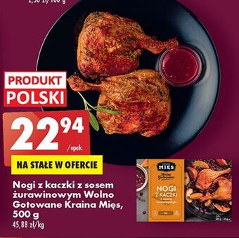 Biedronka Nogi kaczki z sosem żurawinowym kraina mięs oferta