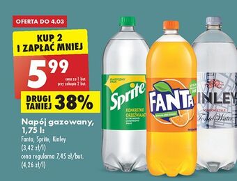 Biedronka Napój tonic water kinley oferta
