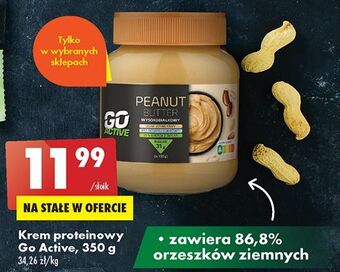 Biedronka Krem proteinowy peanut butter go active oferta