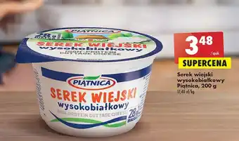 Biedronka Serek wiejski wysokobiałkowy piątnica oferta