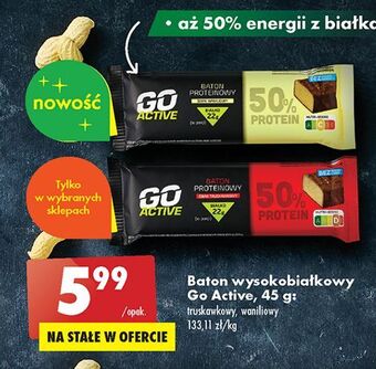 Biedronka Baton waniliowy go active oferta