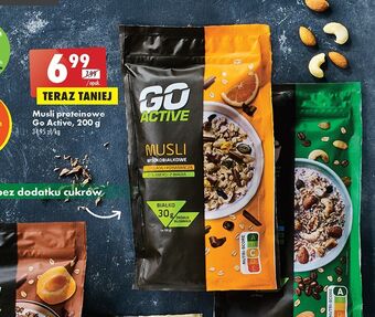 Biedronka Musli z czekoladą i pomarańczą go active oferta