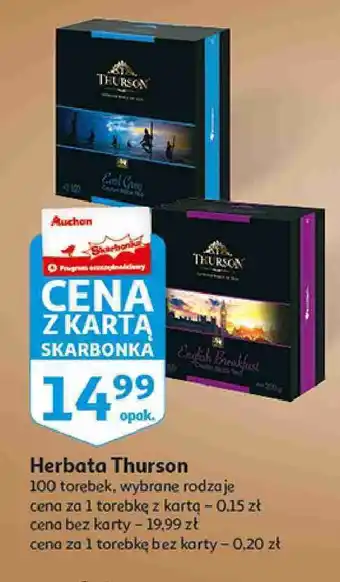 Auchan Herbata english breakfast thurson oferta