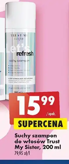 Biedronka Szampon do włosów suchy trust my sister oferta