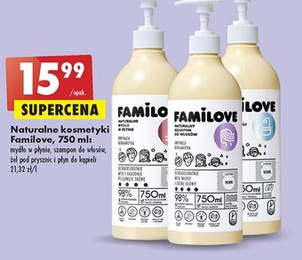 Biedronka Naturalny żel pod prysznic i płyn do kąpieli yope familove oferta