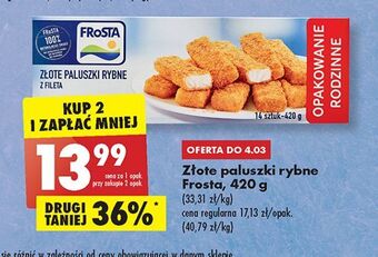 Biedronka Złote paluszki rybne frosta oferta