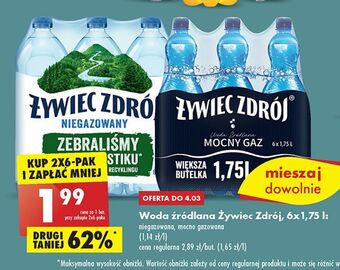 Biedronka Woda niegazowana żywiec zdrój oferta