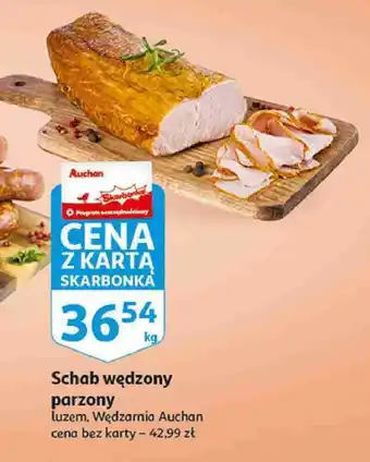 Auchan Schab wędzony parzony oferta