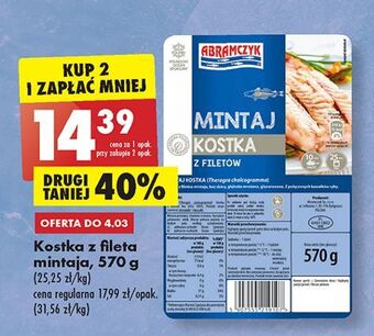 Biedronka Mintaj kostka abramczyk oferta