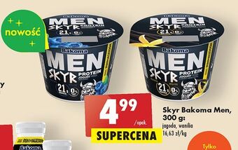 Biedronka Jogurt waniliowy bakoma men skyr protein oferta
