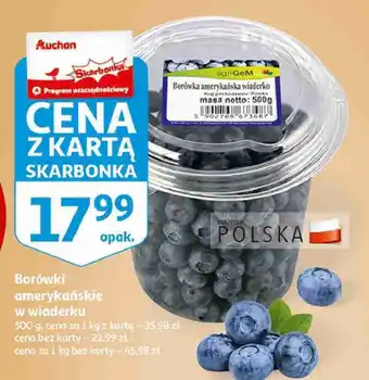 Auchan Borówki amerykańskie agri gem oferta