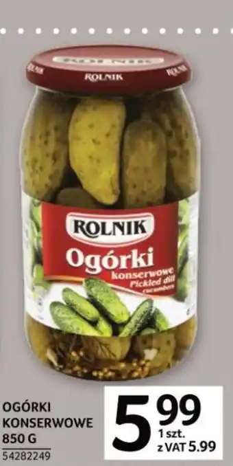 Selgros Rolnik Ogórki Konserwowe 850g oferta