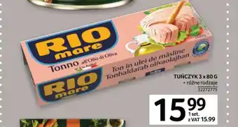 Selgros Rio Mare Tuńczyk 3x80g oferta