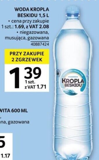 Selgros Kropla Beskidu Woda 1,5l oferta