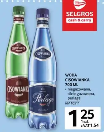 Selgros Cisowianka Woda 700ml oferta