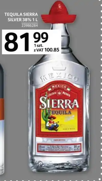 Selgros Tequila Sierra Silver 38% 1l oferta