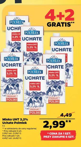 Netto Mleko uht 3,2% uchate polmlek oferta