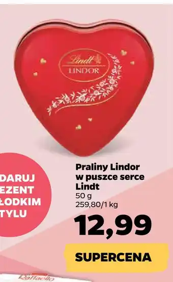 Netto Praliny lindor w puszce serce lindt oferta
