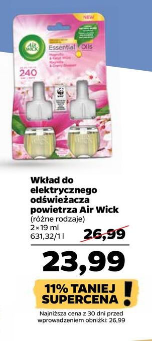 Netto Wkład do elektrycznego odświeżacza powietrza air wick oferta