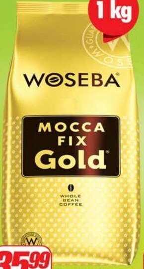 Dino Woseba mocca fix gold kawa palona ziarnista 1000 g oferta