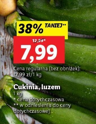 Lidl Cukinia luzem 1kg oferta