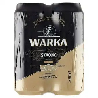 Społem Szczecin Warka strong piwo jasne 4 x 500 ml oferta