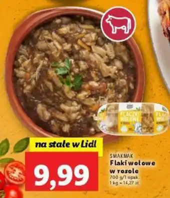 Lidl SmakMak Flaki wołowe w rosole 700g oferta
