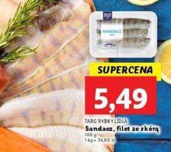 Lidl Sandacz, filet ze skórą 100g oferta