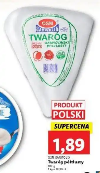 Lidl OSM Garwolin Twaróg półtłusty 100g oferta