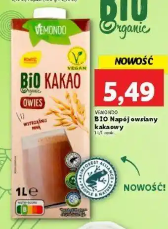 Lidl Vemondo BIO Napój owsiany kakaowy 1l oferta