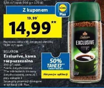 Lidl Bellarom Exclusive, kawa rozpuszczalna 200g oferta