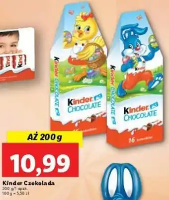 Lidl Ferrero Kinder Czekoladka 200g oferta