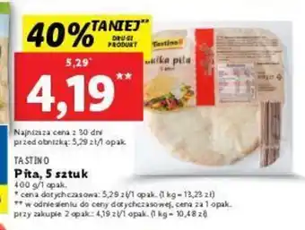 Lidl Tastino Pita, 5 sztuk 400g oferta