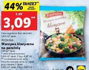 Lidl Freshona Warzywa klasyczne na patelnię 450g oferta