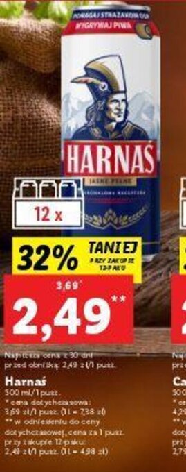 Lidl Harnaś Piwo 500ml oferta